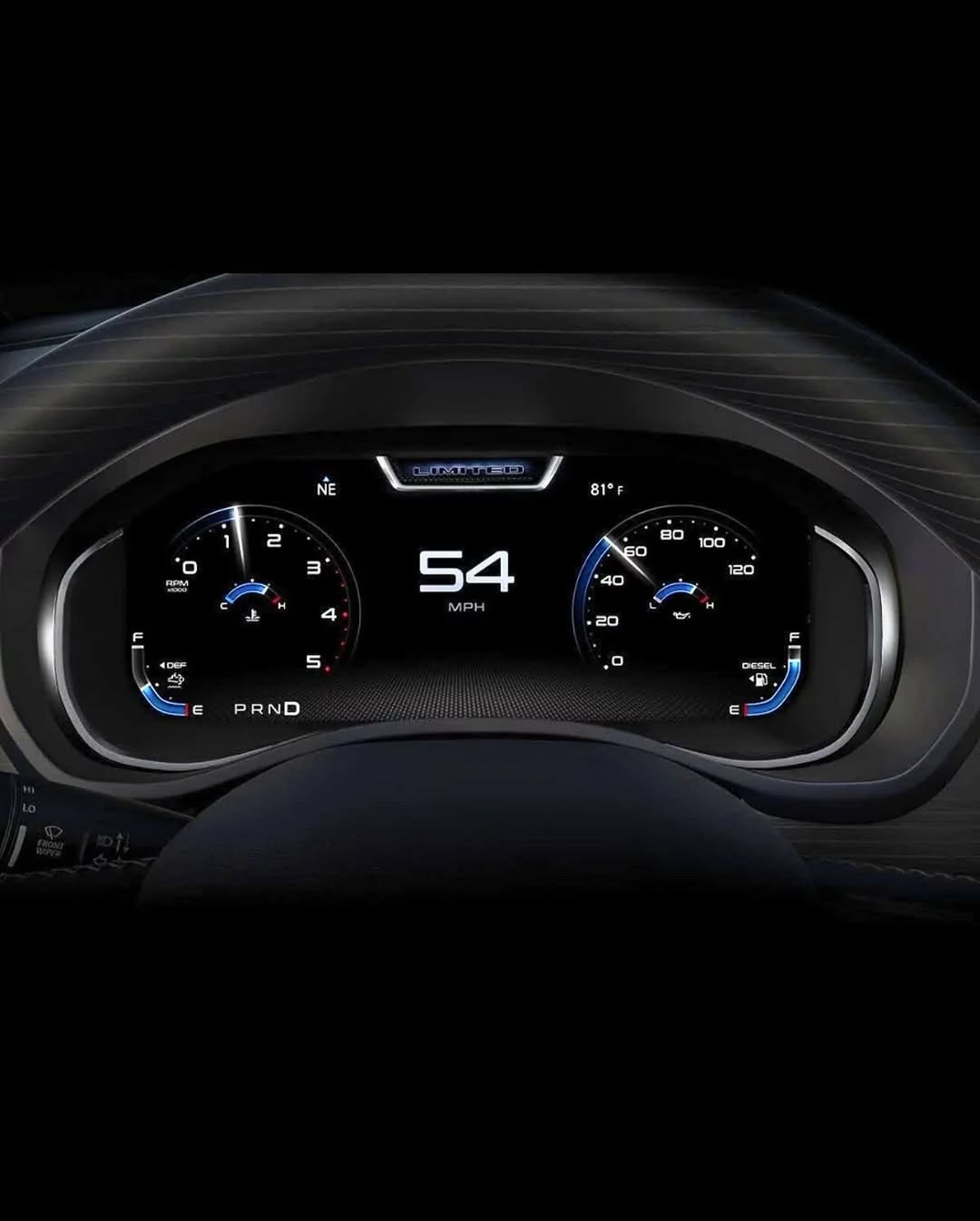 RAM  OEM 12” DIGITAL SPEEDOMETER CLUSTER (CONVERSION KIT) image 4