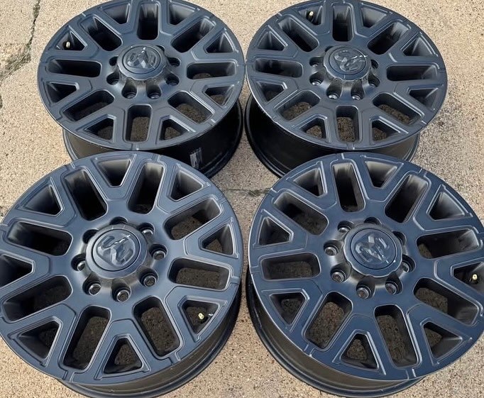 DODGE RAM 2500/3500 LIMITED NIGHT EDITION OEM BLACK ALUMINUM 20” WHEELS image 2