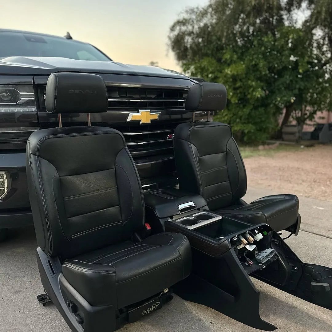 2014-2018 GMC Sierra Denali OEM Leather Seats & Center Console | Factory Interior Parts image 2
