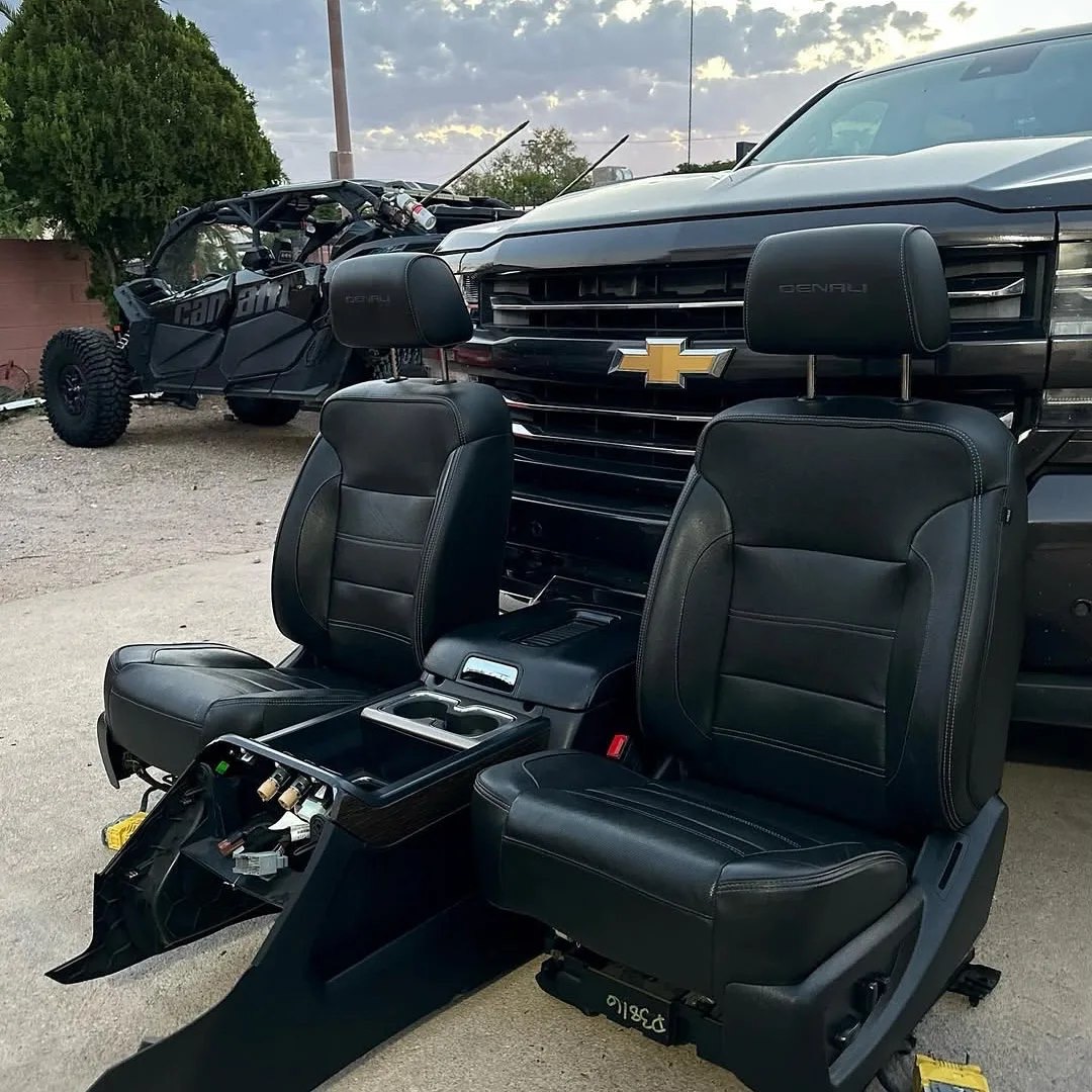 2014-2018 GMC Sierra Denali OEM Leather Seats & Center Console | Factory Interior Parts