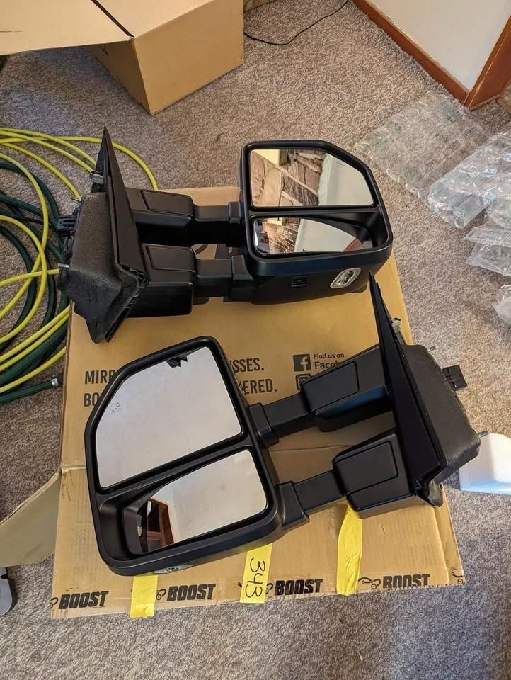 Boost Auto Parts Ford Tow Mirrors – NEW with LED Lights, BLIS & Heat
