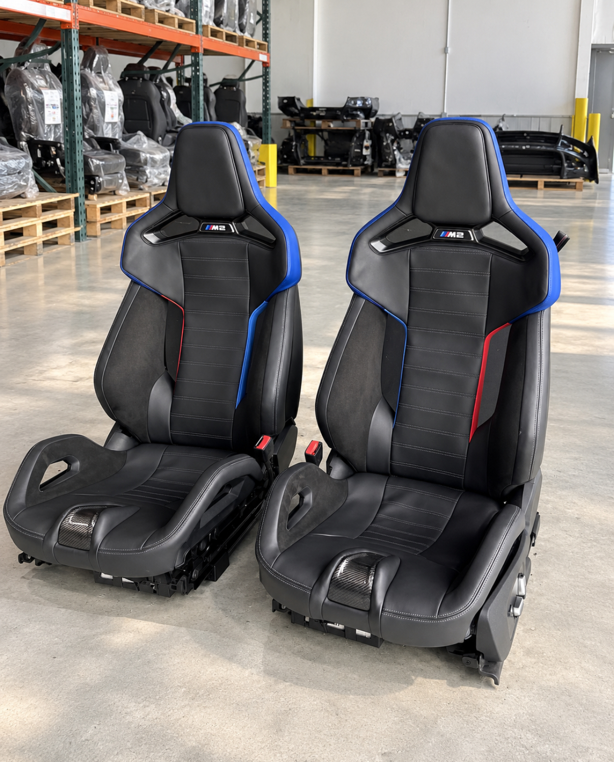 BMW G87 M2 OEM Carbon Fiber Bucket Seats – Complete Front Seat Set image 2