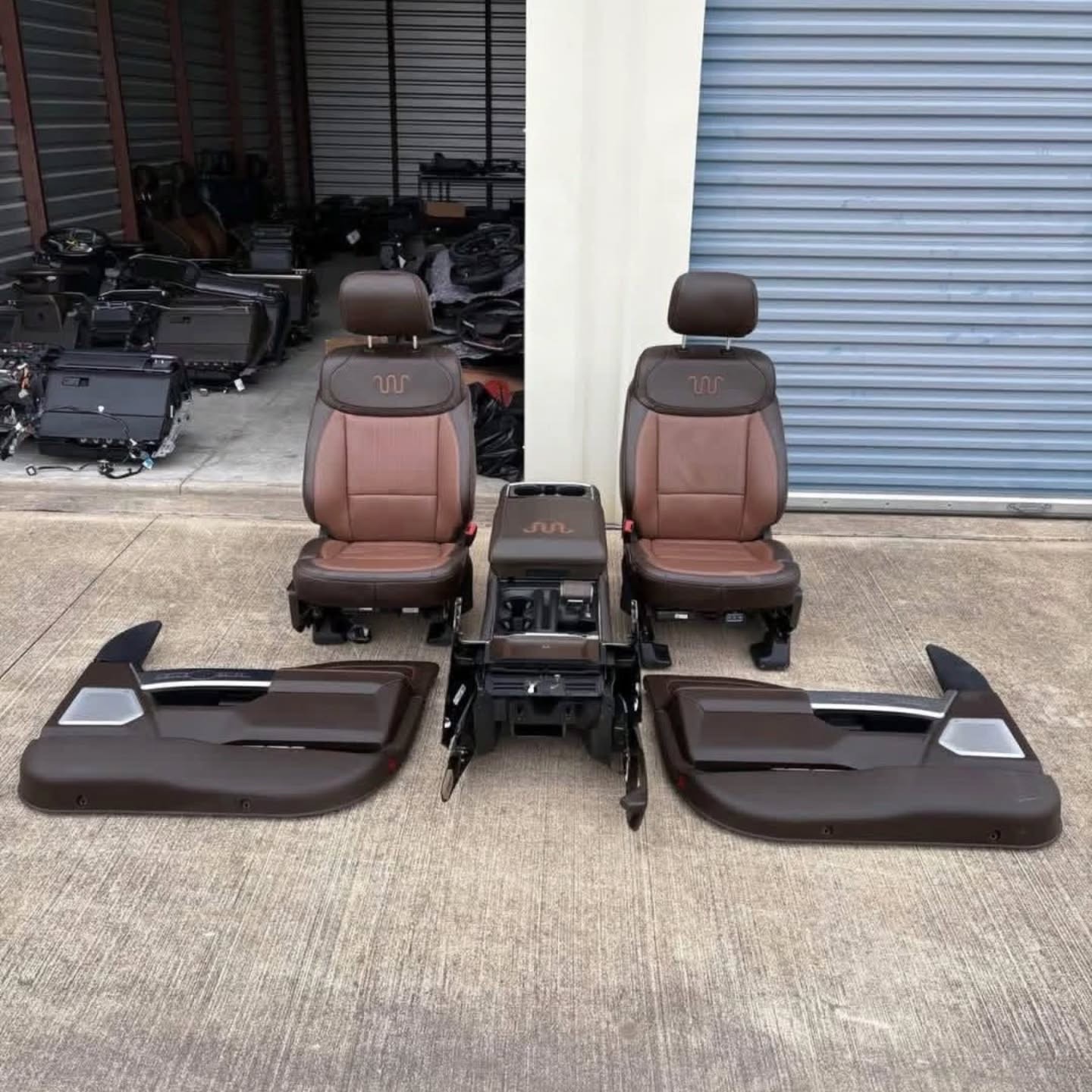 2021-2026 Ford F-150 King Ranch Complete Interior Swap – OEM Leather Seats Dashboard Door Panels & Console