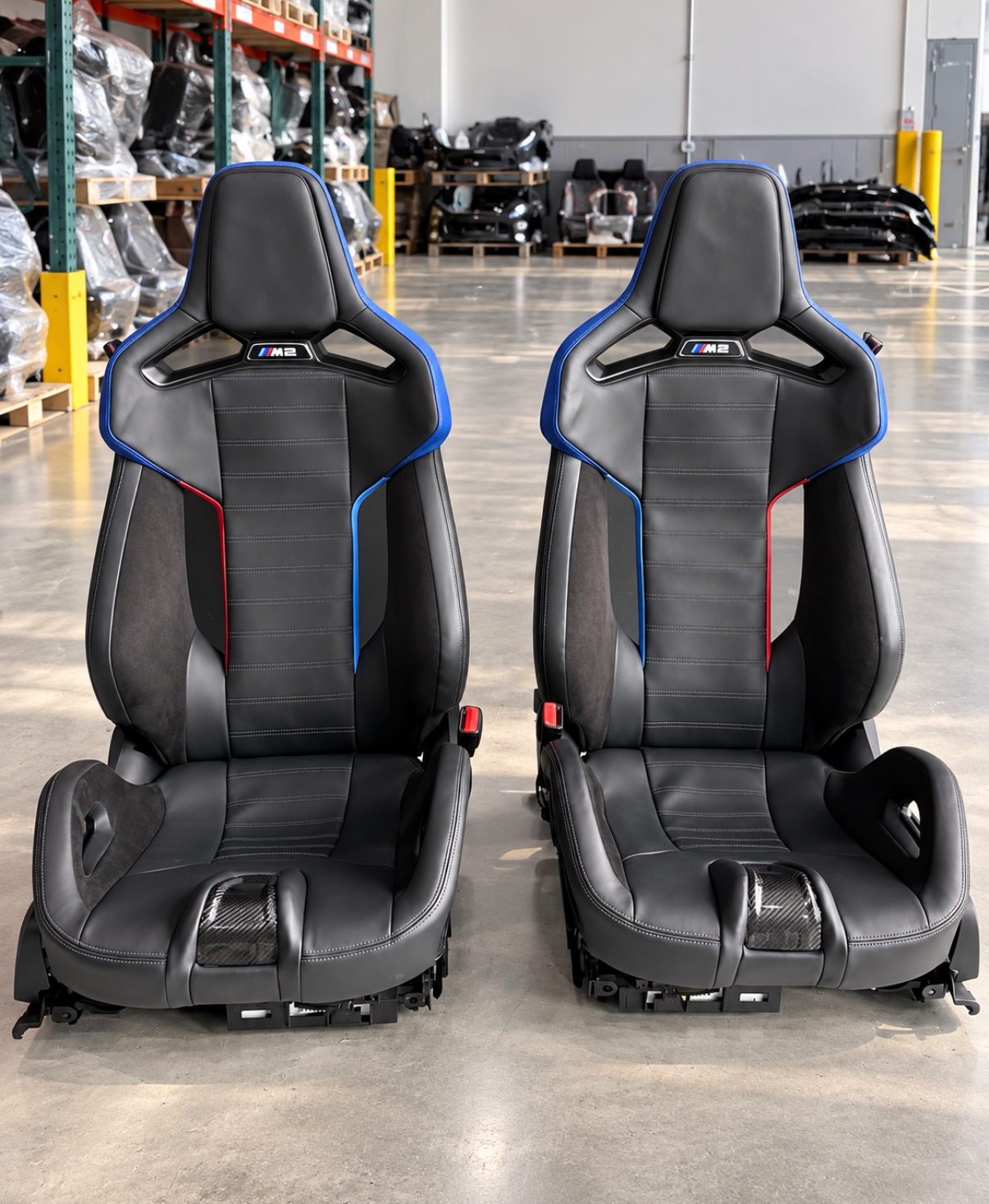 BMW G87 M2 OEM Carbon Fiber Bucket Seats – Complete Front Seat Set