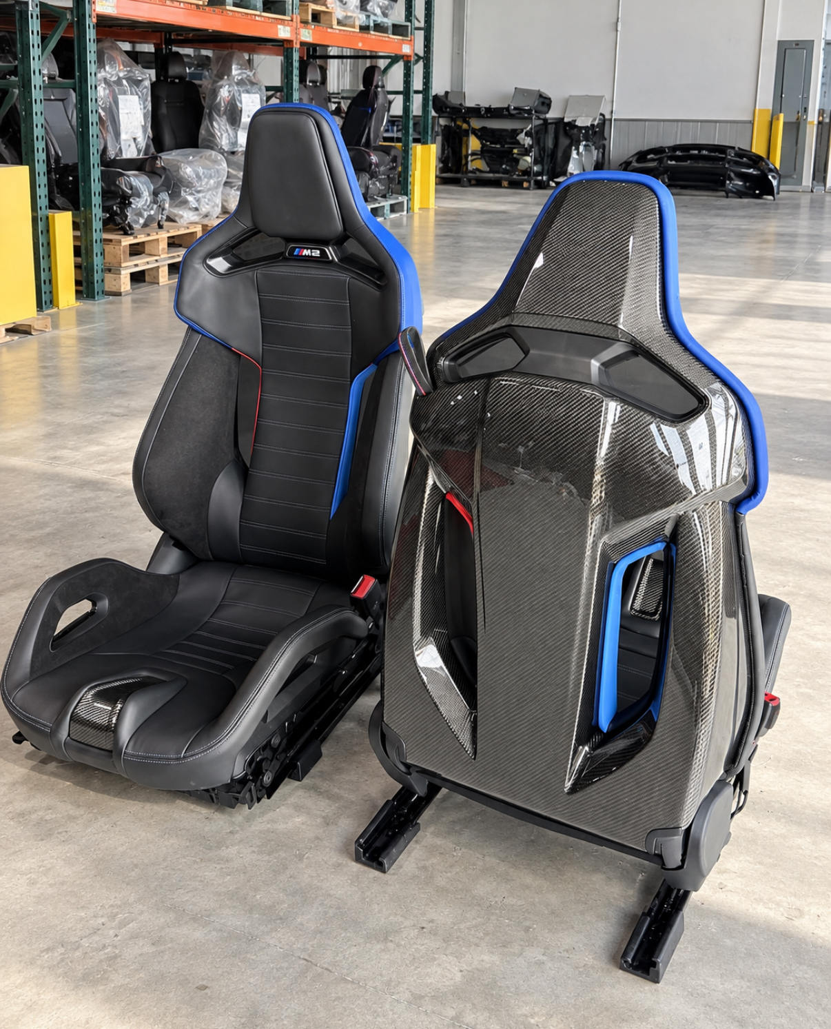 BMW G87 M2 OEM Carbon Fiber Bucket Seats – Complete Front Seat Set image 3